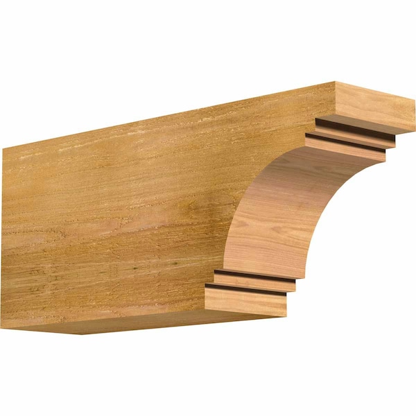 Ekena Millwork Pescadero Rough Sawn Rafter Tail, Western Red Cedar, 6"W x 10"H x 24"L RFT06X10X24PEC00RWR - main